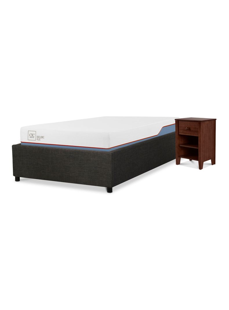 Boxet Excellence Plus 1.5 Plazas + Velador Torino Chocolate-0