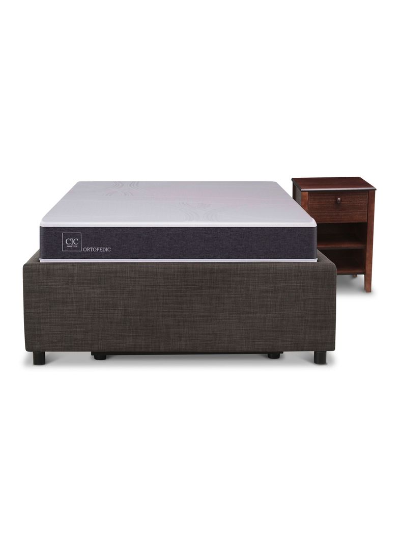 Cama Space Box Ortopedic 1.5 Plazas + Muebles New Torino-3