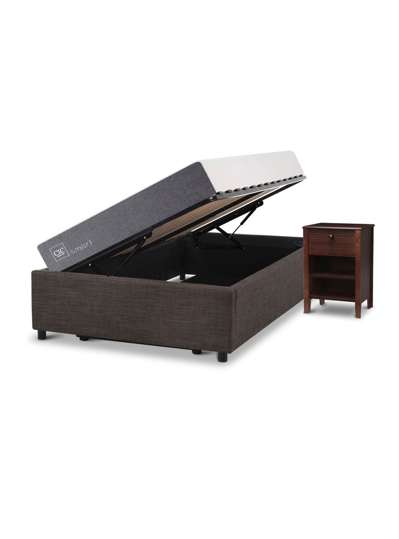 Cama Funcional Space Box Smart 1.5 Plazas + Set Muebles-1