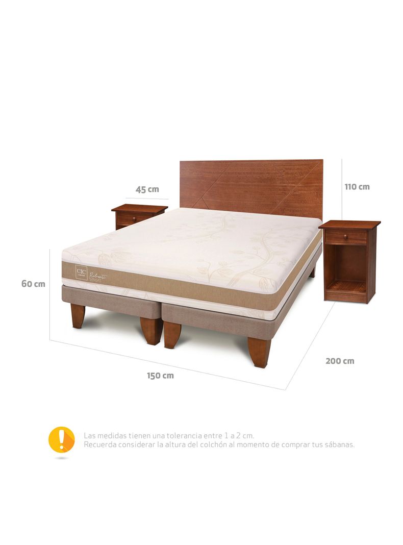 Cama Europea Rilassati Infinity 2 Plazas Bd Set Villarrica-1