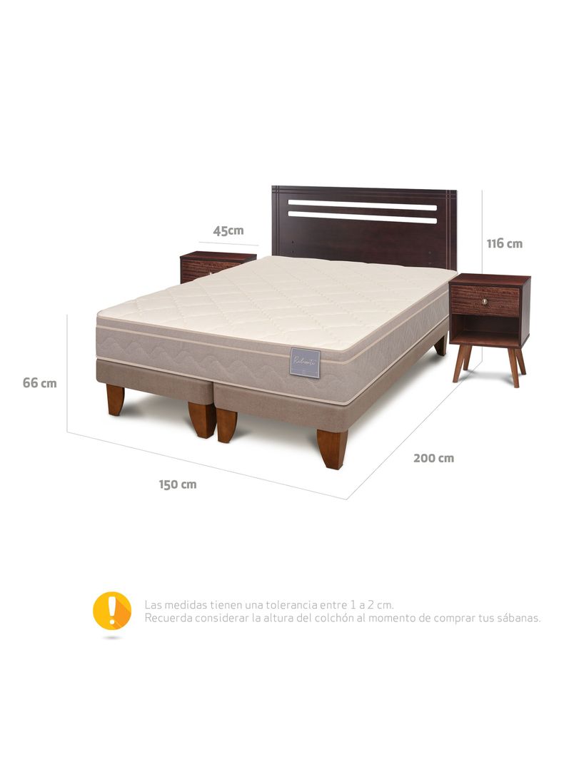 Cama Europea Rilassati 2 Plazas Bd Set Munich-1