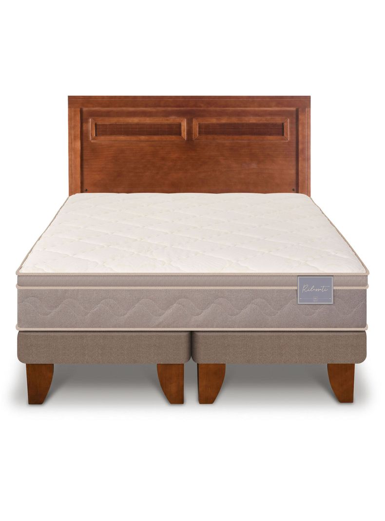 Cama Europea Rilassati 2 Plazas Base Dividida Respaldo Milan-2