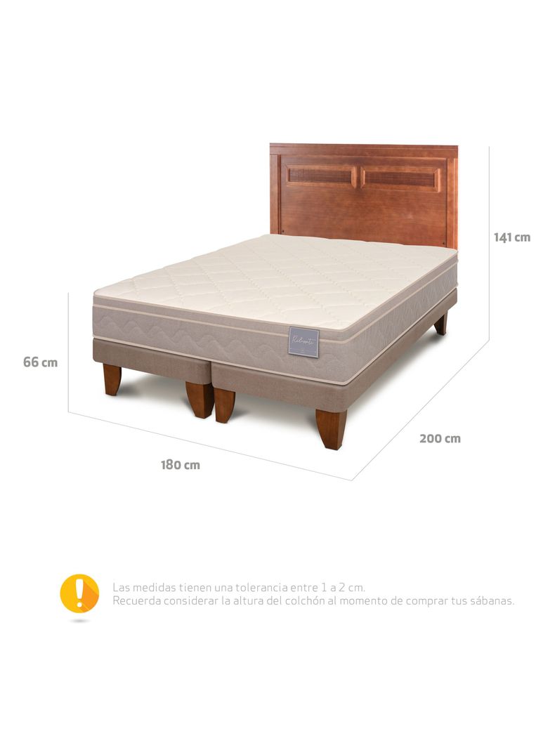 Cama Europea Rilassati King Respaldo Milan-1