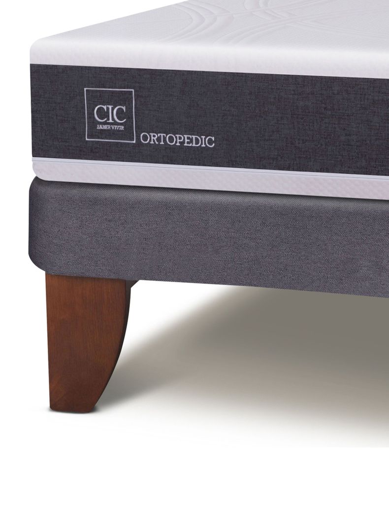 Cama Europea New Ortopedic 1.5 Respaldo New Munich-3