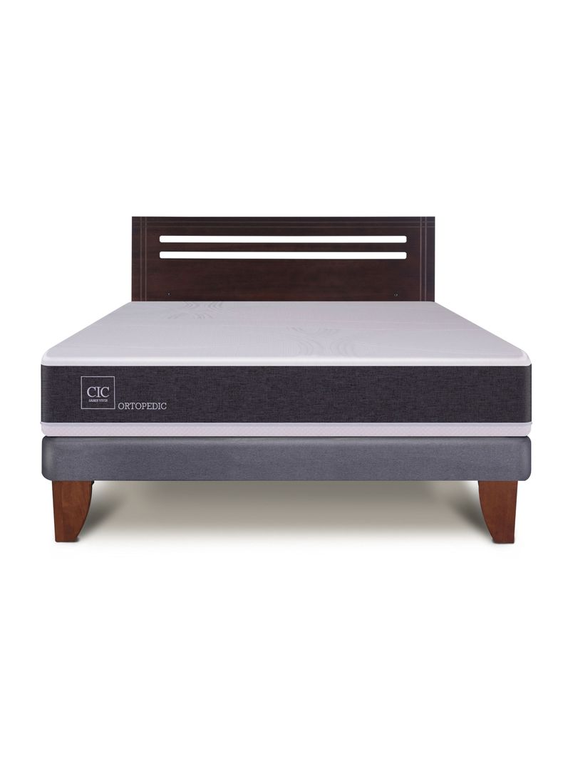 Cama Europea New Ortopedic 2 Plazas Bn Respaldo New Munich-2