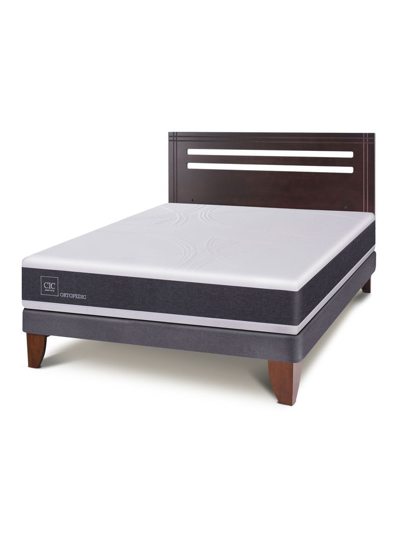Cama Europea New Ortopedic 2 Plazas Bn Respaldo New Munich-0