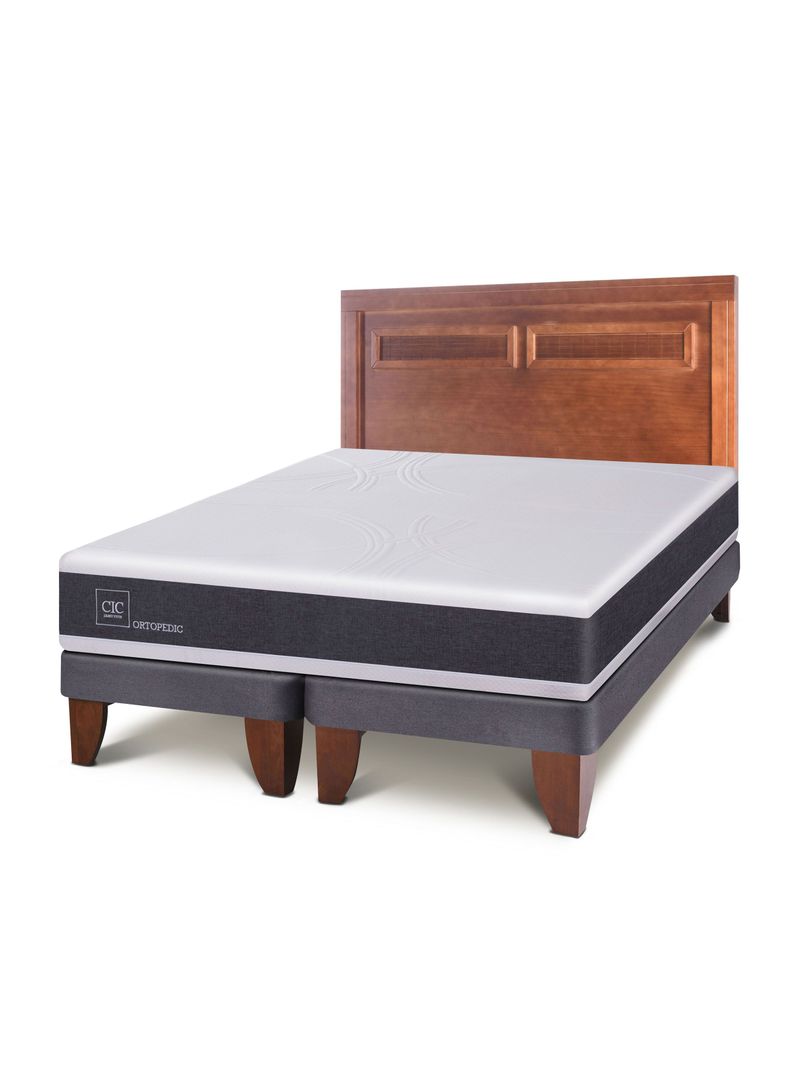 Cama Europea New Ortopedic King Respaldo Milan-0