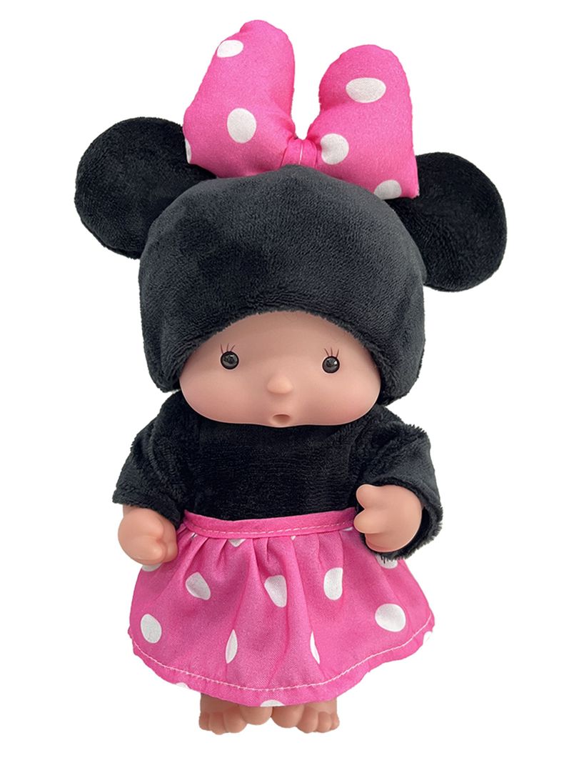 Muñeca Disfracitos Minnie Rosado y Negro-0