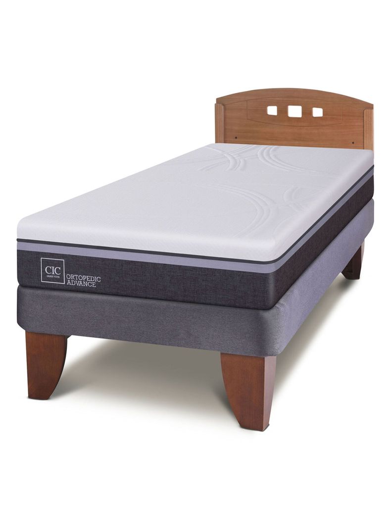Cama Europea Ortopedic Advance 1.5 Plazas + Respaldo New Gales-0