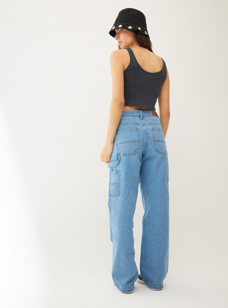 Polera Crop Rib Lavada-5