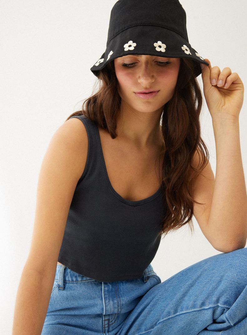 Polera Crop Rib Lavada-3