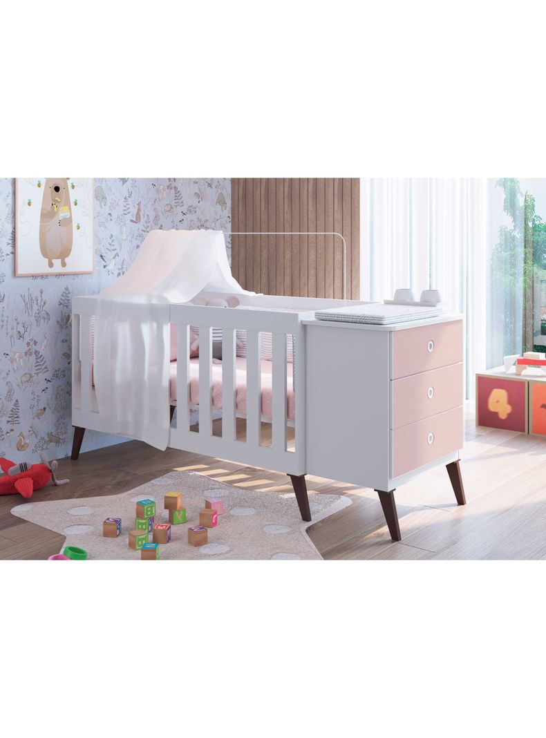 Cuna Encanto Rosada Kidscool-0