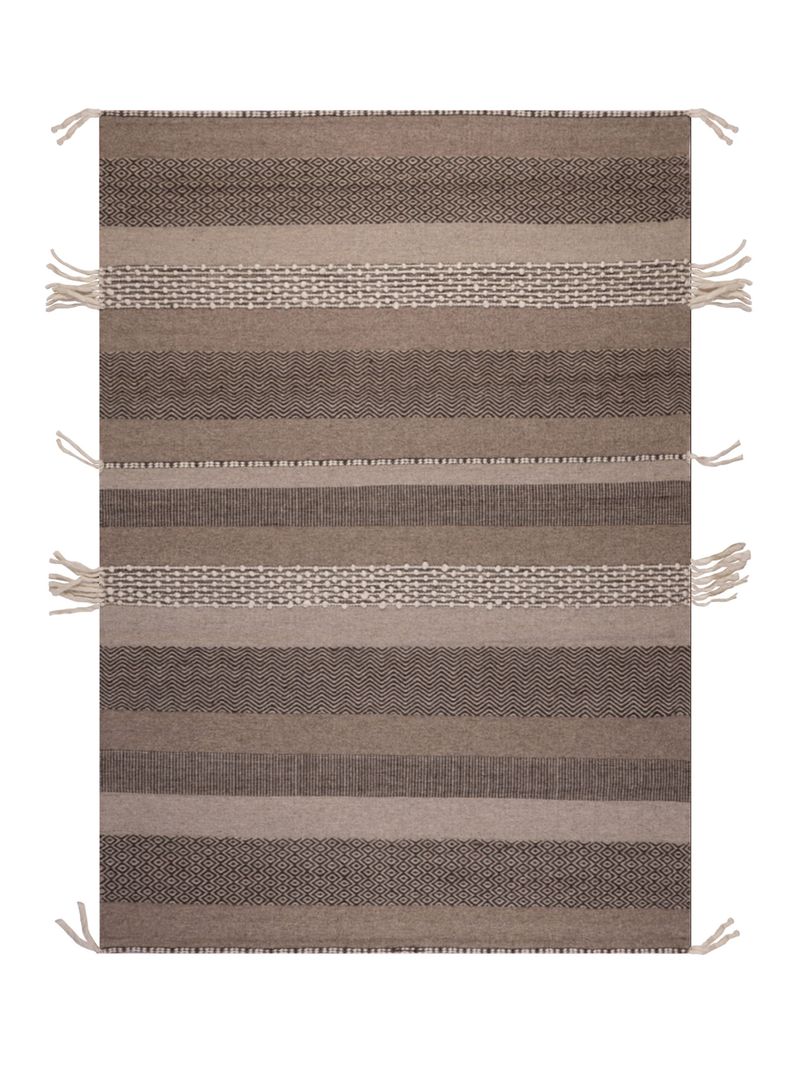 Alfombra 160 x 230 cm Wool Tribal Rayas-0