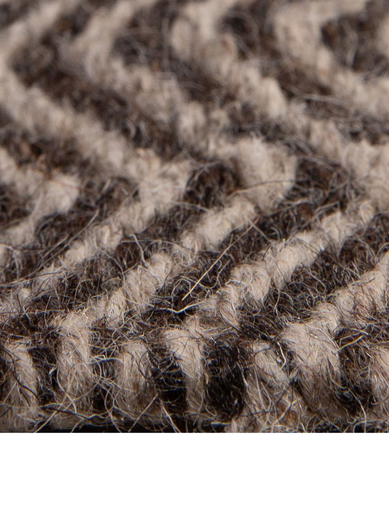 Alfombra 190 x 290 cm Wool Tribal Rayas Café-2