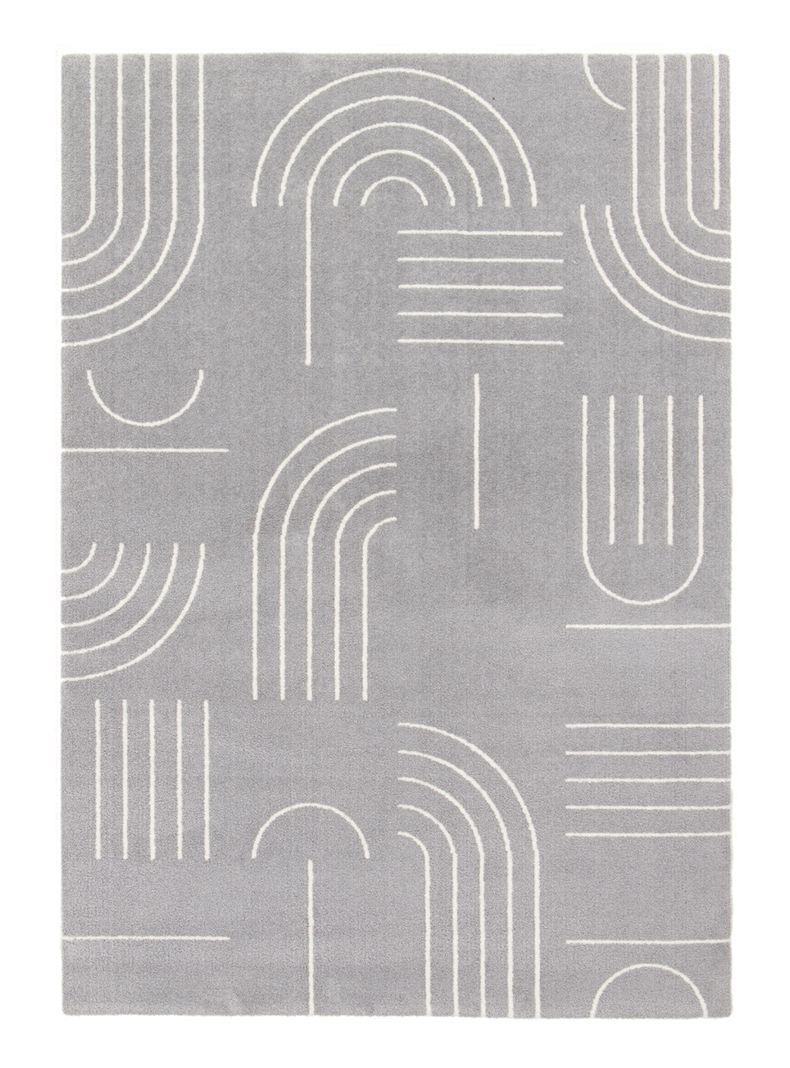 Alfombra 160 x 230 cm Nevada Forma Gris-0