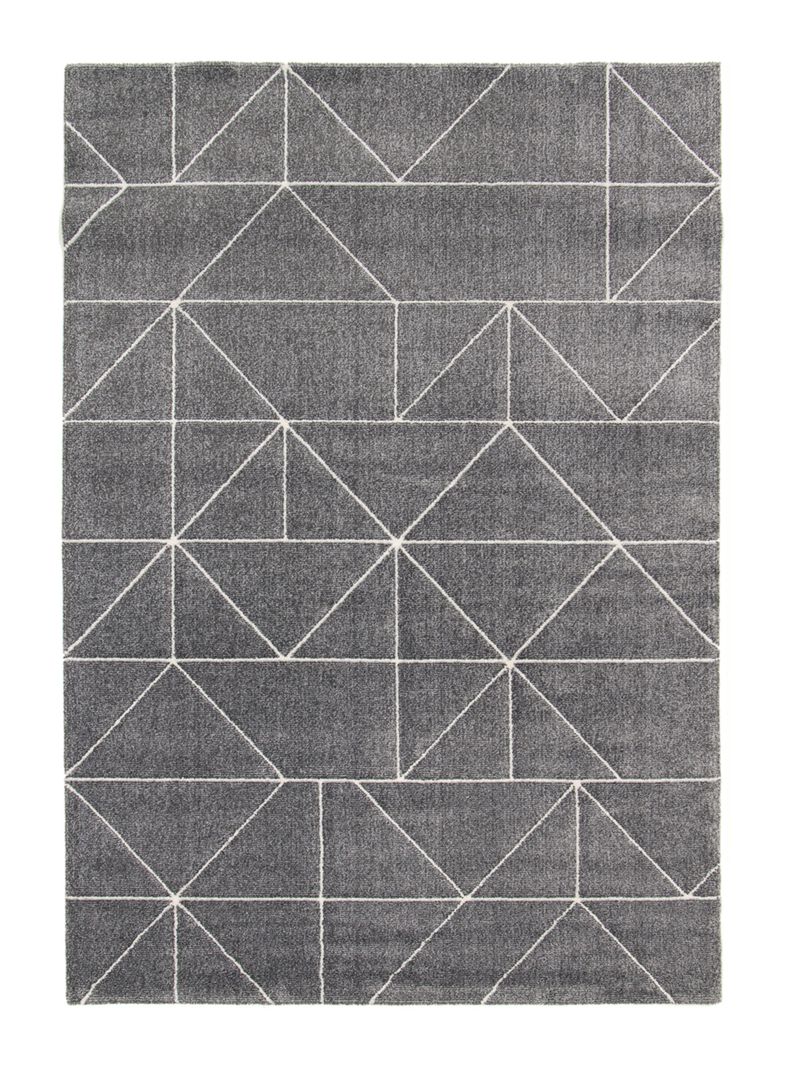 Alfombra 240 x 340 cm Nevada Formas Gris-0