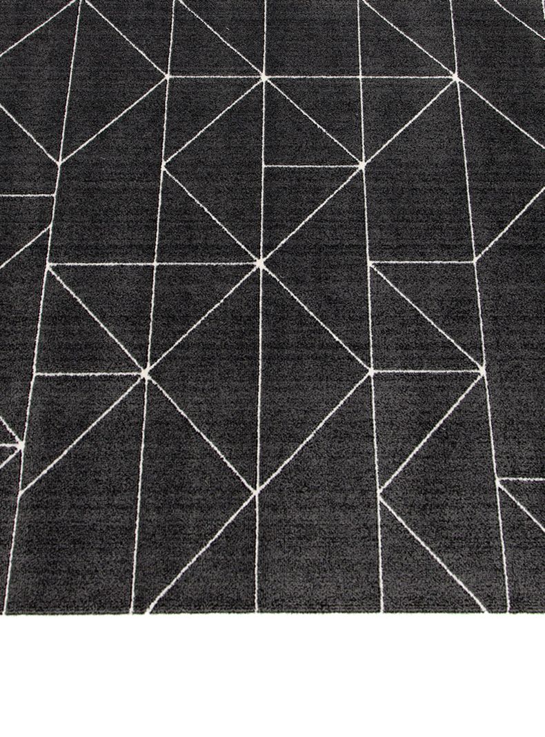 Alfombra 240 x 340 cm Nevada Formas Negro-1