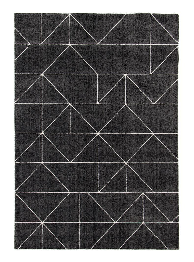 Alfombra 240 x 340 cm Nevada Formas Negro-0