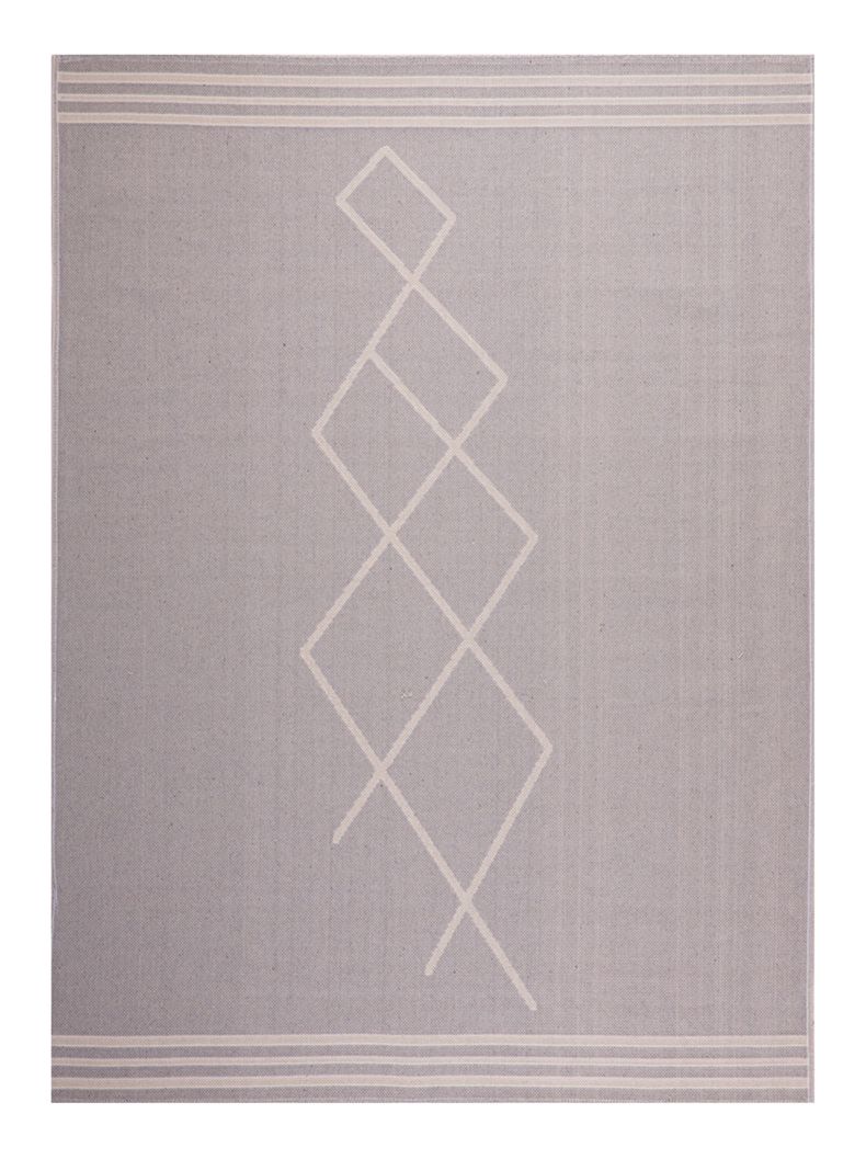 Alfombra 120 x 170 cm Nativo Étnico Gris-0