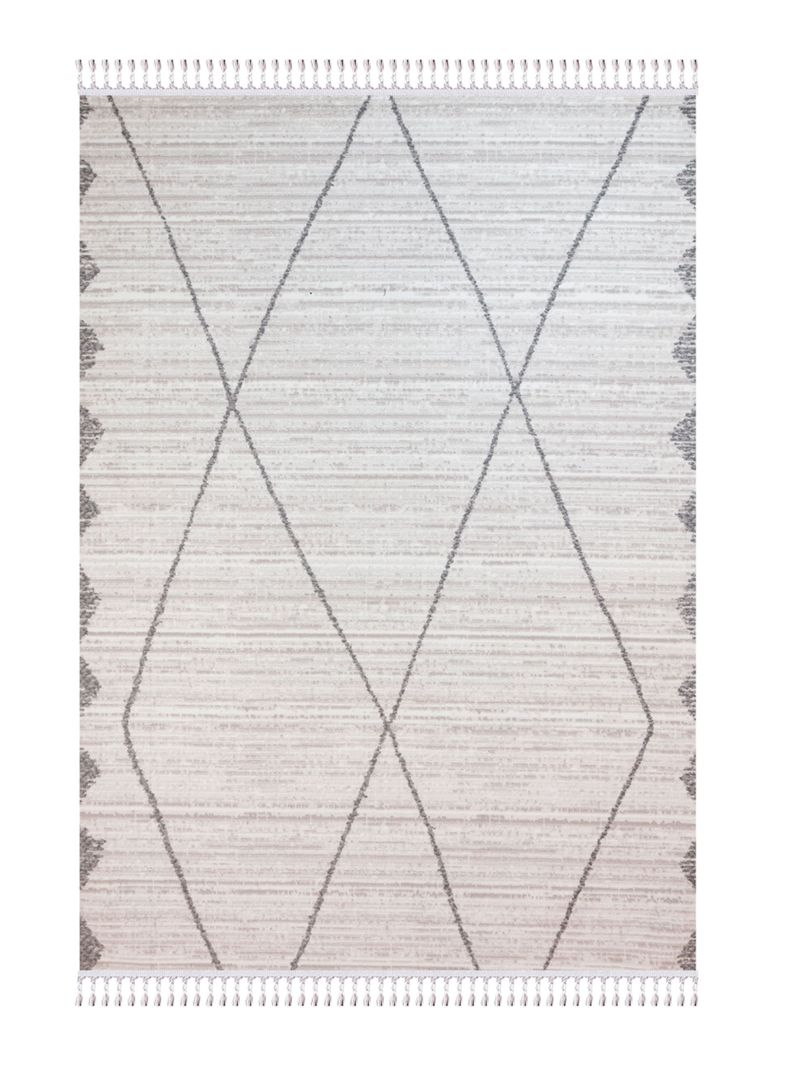 Alfombra 160 x 230 cm Noruega Crema Étnico-0