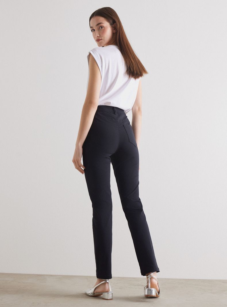 Pantalón Cinco Bolsillos Ajustado-5