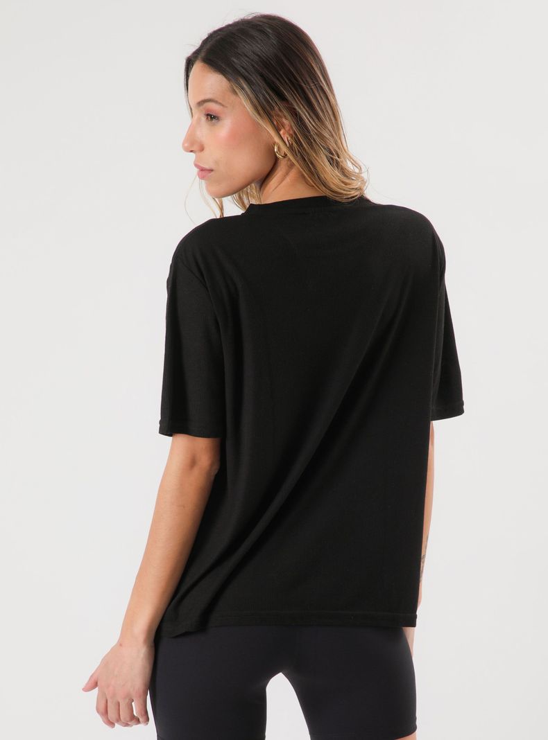 Polera Lisa T-Shirt Manga Corta Logo-1