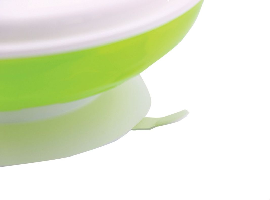 Plato de Bebe con Tapa para Microondas Verde Nuvita-1