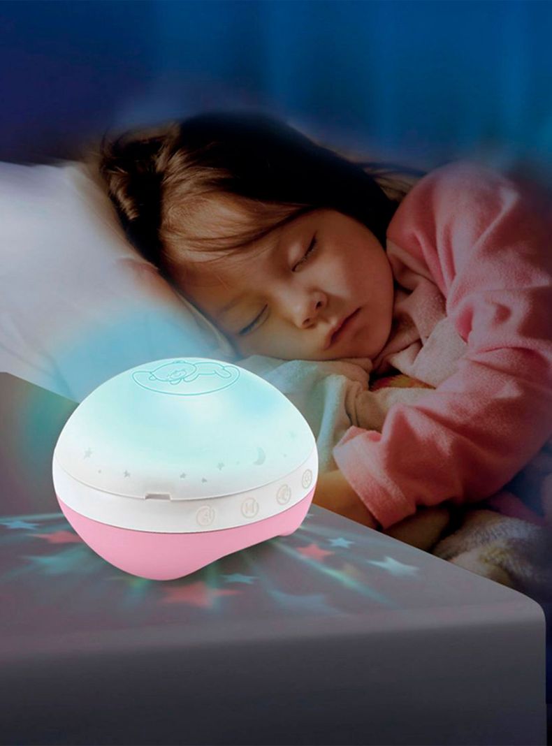Movil Bebe Proyector Musical 3 en 1 Rosado Infantino-2