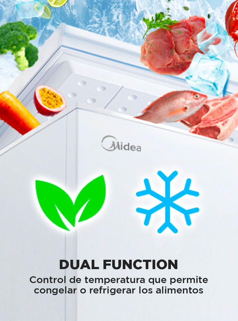 Freezer Midea Frío Combinado 295 Litros MFH-2950B384CN-5