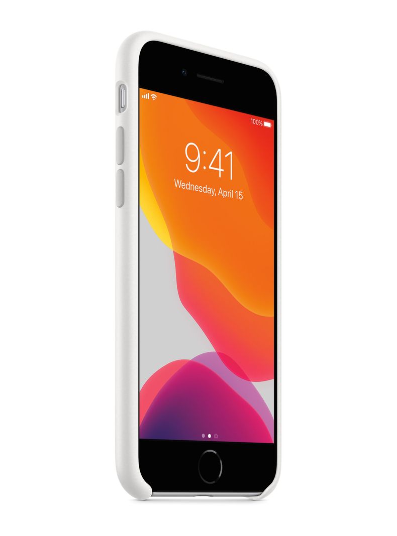 Carcasa para iPhone SE 2020 Silicona Blanco-1