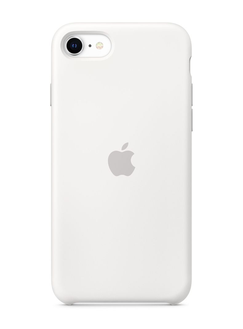 Carcasa para iPhone SE 2020 Silicona Blanco-2