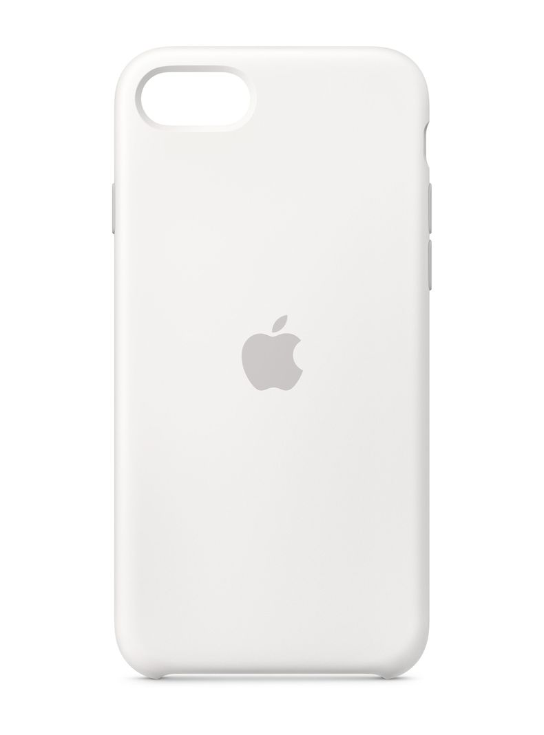 Carcasa para iPhone SE 2020 Silicona Blanco-0