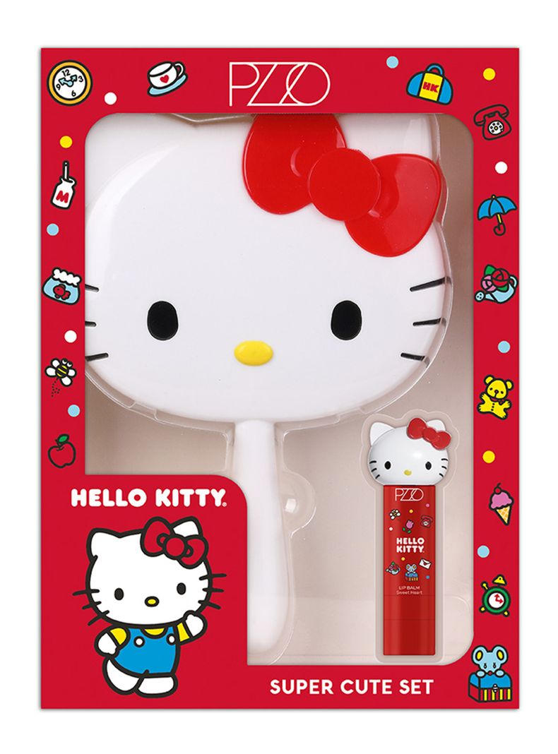 Set Super Cute Hello Kitty Espejo + Bálsamo Petrizzio | Paris.cl