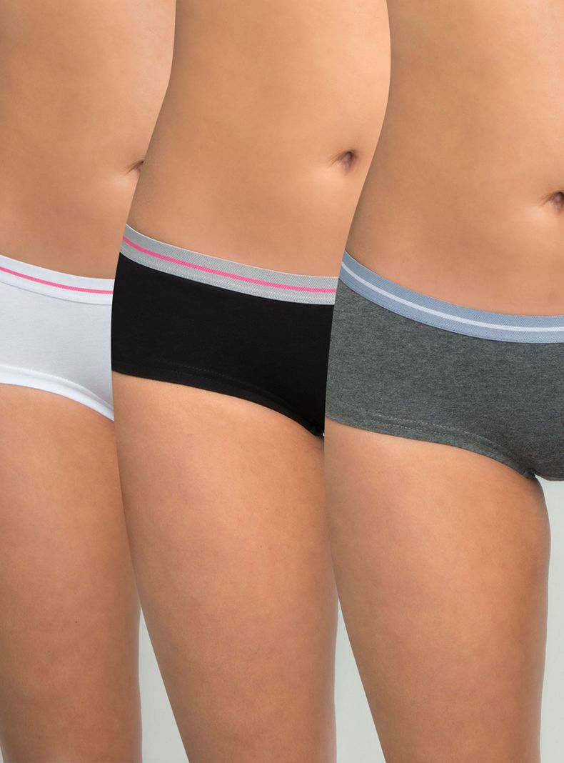 Pack Intime 3 Pantaletas de Algodón Elasticado Intime-0