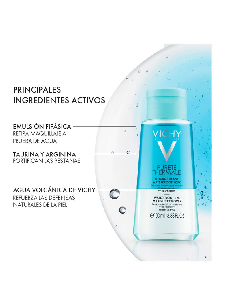 Desmaquillante de Ojos Pureté Thermale Bifásico 100 ml Vichy-2