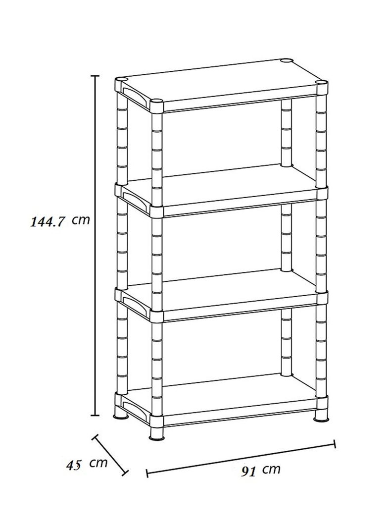 Estante Rimax Decorativo Rx Negro-1