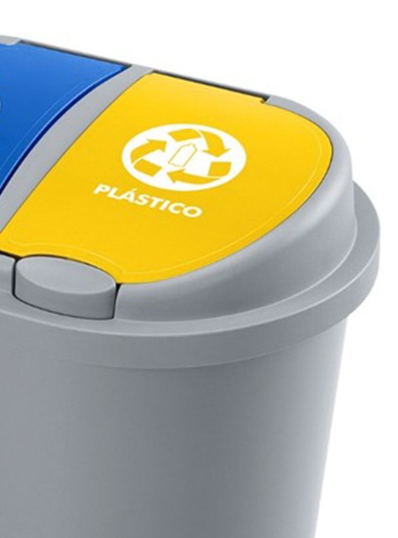 Basurero Rimax 50 lt 2 Entradas con Pedal-2