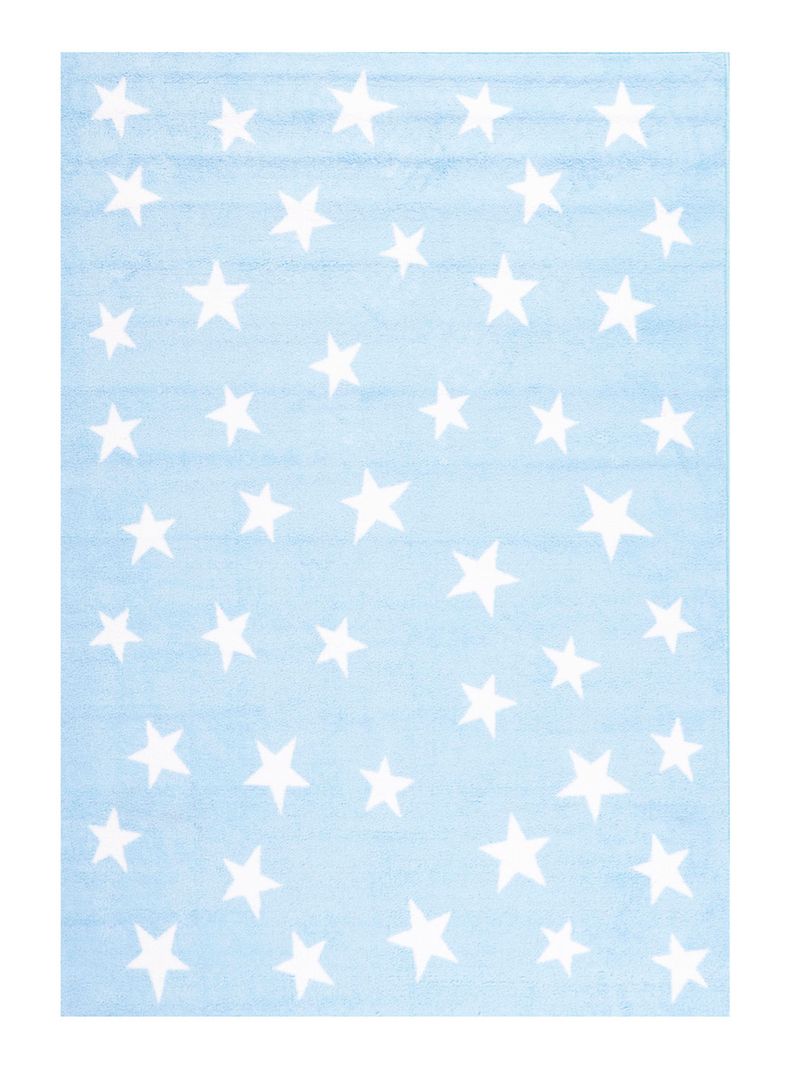 Alfombra Infantil 120 x 170 cm Estrella Azul-0