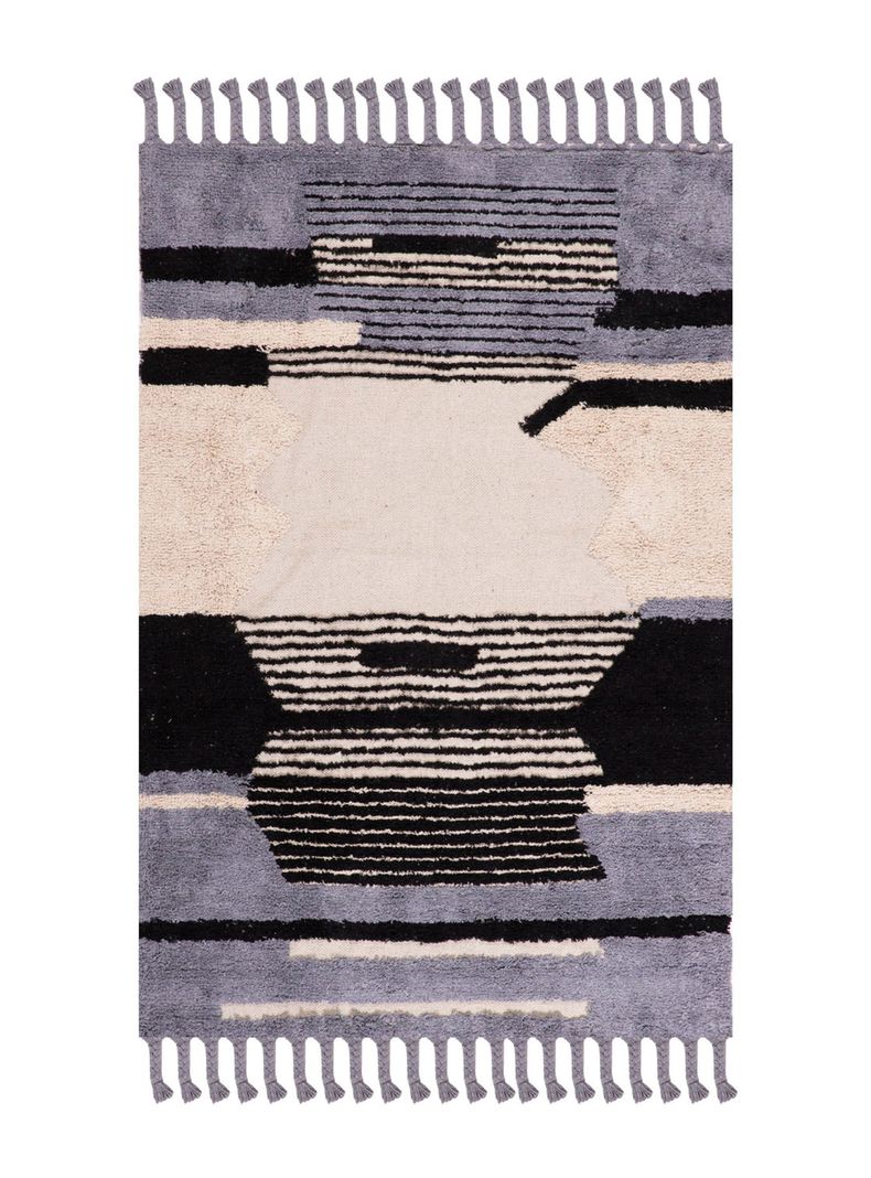 Alfombra Boho P. 120x180 cm D3 Negro-0