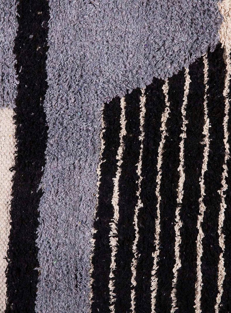 Alfombra Boho P. 120x180 cm D3 Negro-1