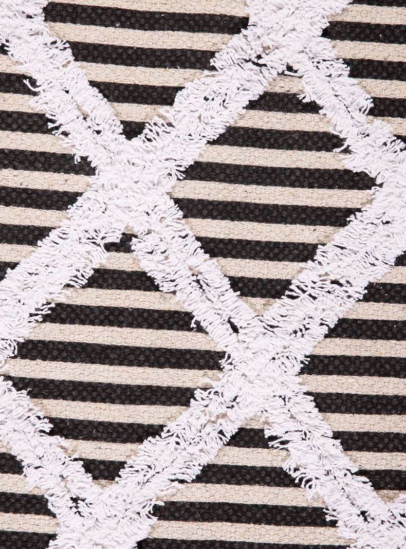 Alfombra Boho P. 160x230 cm Negro D2-1
