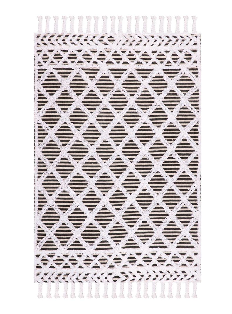 Alfombra Boho P. 160x230 cm Negro D2-0