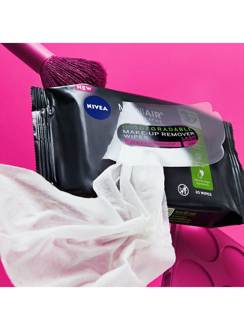 Toallitas Nivea Micelares Expert Waterproof Make Up Remover 20 Unidades-1