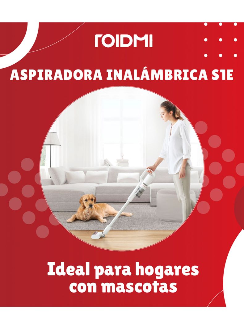 Aspiradora Inalámbrica S1E Gris-4