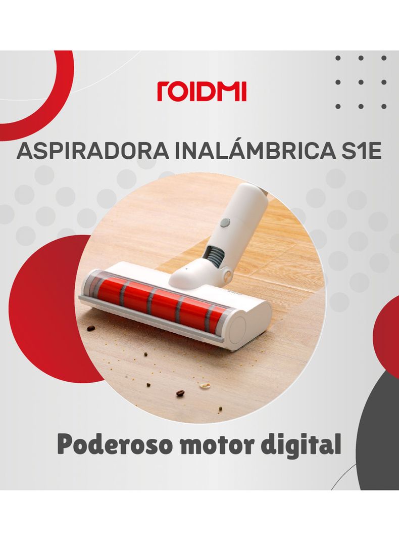 Aspiradora Inalámbrica S1E Gris-2