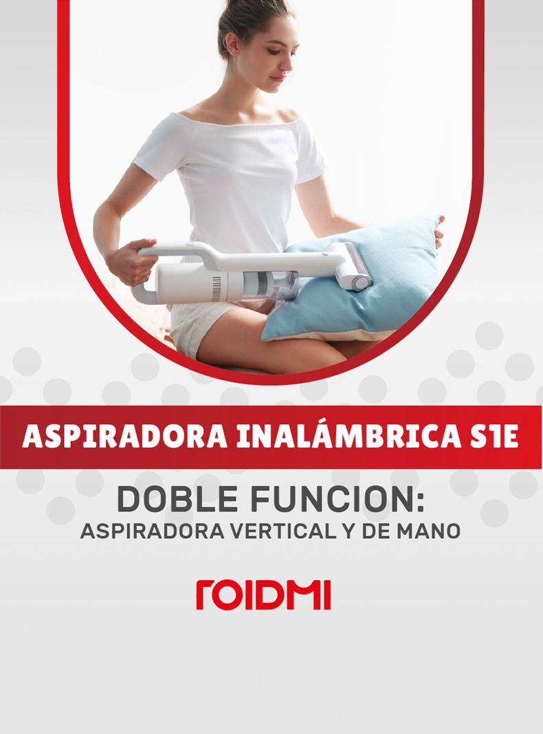 Aspiradora Inalámbrica S1E Gris-5