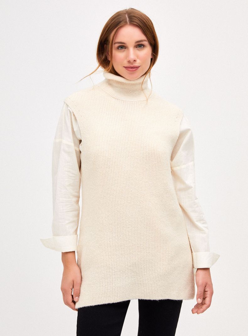 Sweater sin Mangas Largo