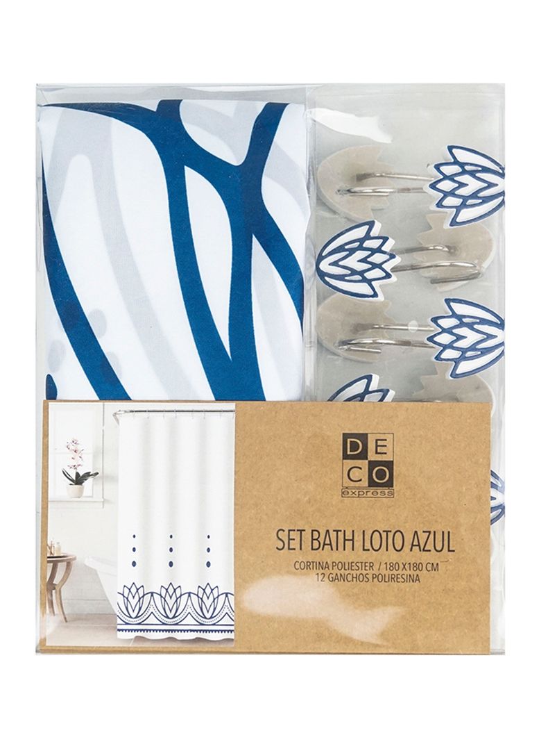 Set de Baño Loto Azul