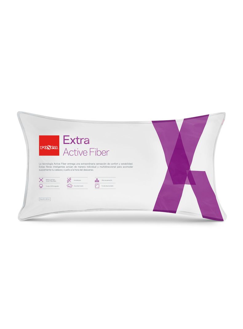 Almohada Rosen King Extra Active Fiber 50 x 90 cm-0