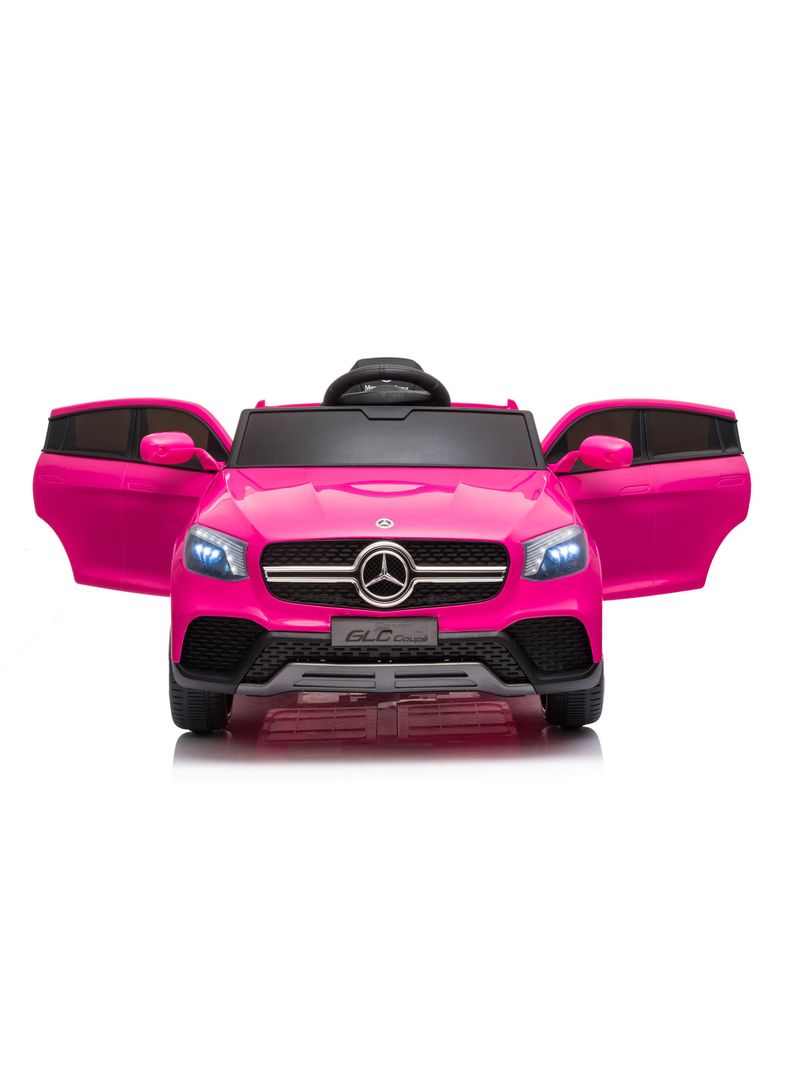 Auto Glc Batería 12V Licencia Mercedes Benz Rosado-2